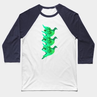 Green Dove Lights Baseball T-Shirt